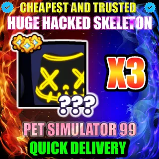 HUGE HACKED SKELETON X3