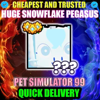 HUGE SNOWFLAKE PEGASUS