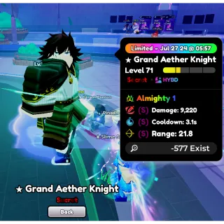 ALMIGHTY SSS GRAND AETHER KNIGHT