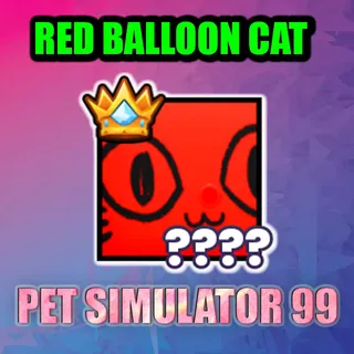 TITANIC RED BALLOON CAT