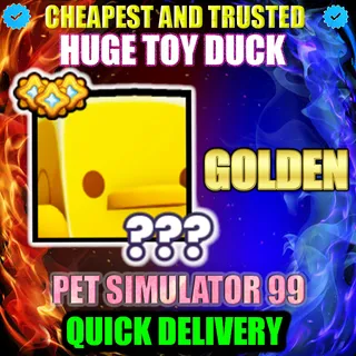 HUGE TOY DUCK GOLDEN