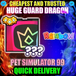 HUGE GUARD DRAGON RAINBOW