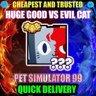 HUGE GOOD VS EVIL CAT