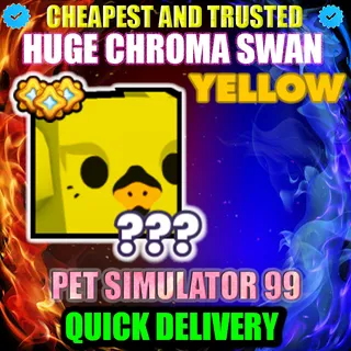 HUGE YELLOW CHROMA SWAN