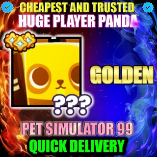 HUGE PLAYER PANDA GOLDEN