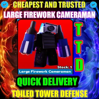 LARGE FIREWORK CAMERAMAN 