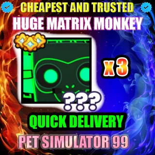 HUGE MATRIX MONKEY x3