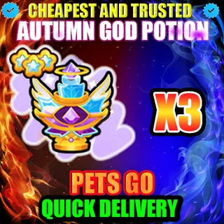 AUTUMN GOD POTION X3