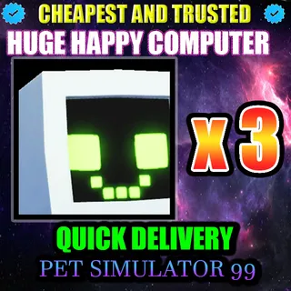 HUGE HAPPY COMPUTER x3  