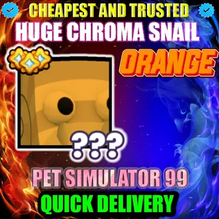 HUGE ORANGE CHROMA SNAIL