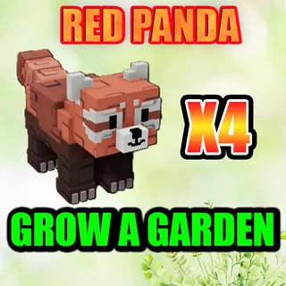 RED PANDA GROW A GARDEN