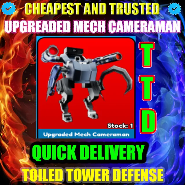 UPGRADED MECH CAMERAMAN | TTD - Roblox Game Items - Gameflip