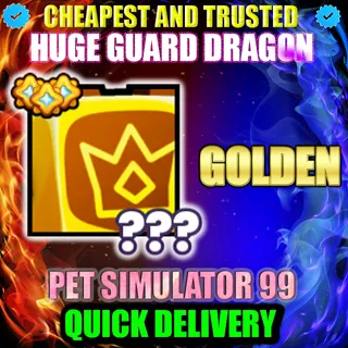 HUGE GUARD DRAGON GOLDEN