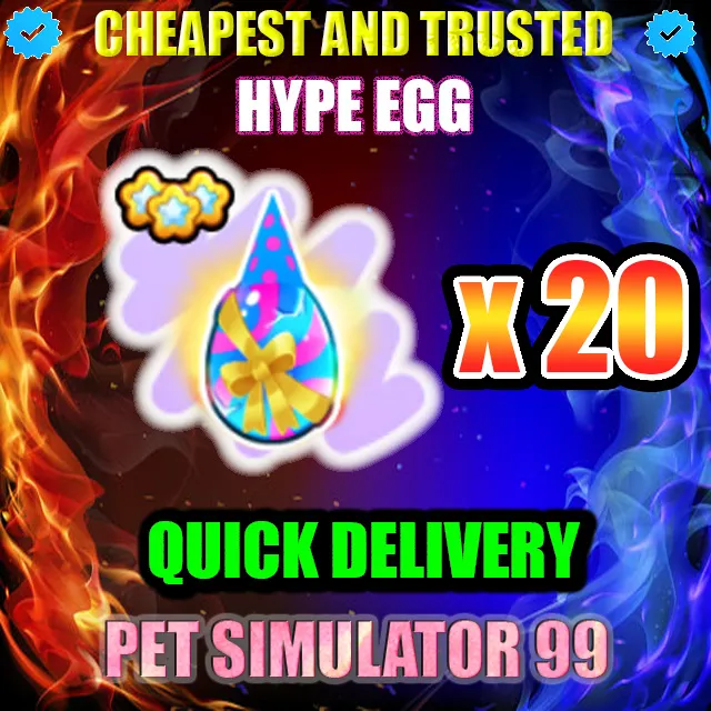 HYPE EGG x20 | PS99 - Roblox Game Items - Gameflip