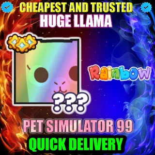 HUGE LLAMA RAINOW