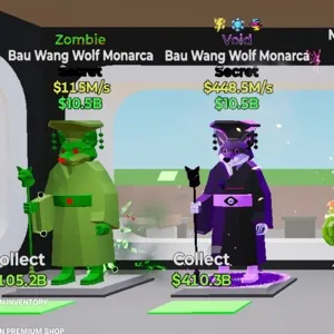 X2 Bau Wang Wolf Monarca BUNDLE Fortnite Steal The Brainrot 