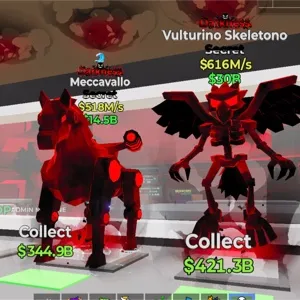 Darkness Meccavallo and Vulturino Skeletono Fortnite Steal The Brainrot