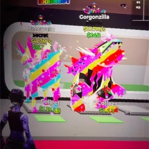 Steal the brainrot Carnival meccavallo and Gorgonzilla 