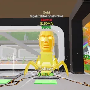 Gold Gigalitraktos Spidorobos Fortnite Steal The Brainrot