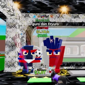 Football Burguro dan Fryuro Fortnite Steal The Brainrot 
