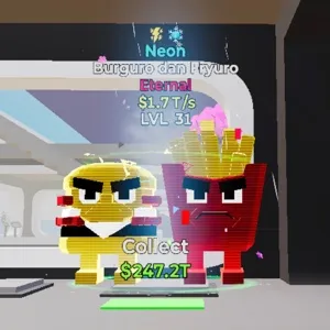 Neon Burguro dan Fryuro Fortnite Steal The Brainrot 