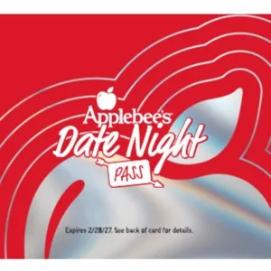 Applebee’s Date Night Pass® purchase discount code