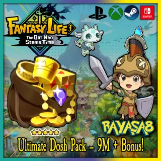 Fantasy Life i 💎 Ultimate Dosh Pack – 9M + Bonus! Fast Delivery! Earn Gold Instantly 🔥