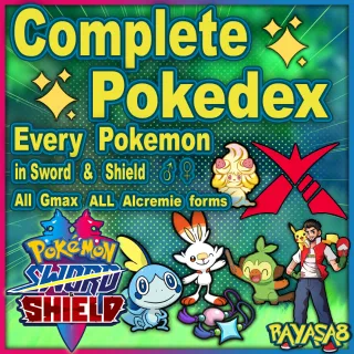 COMPLETE Pokedex Pokemon Home Sword and Shield Galar 6iv Shiny Non Shiny