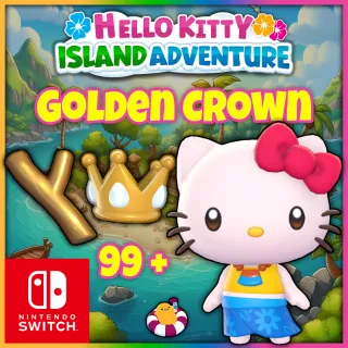 Hello Kitty Island Adventure GOLDEN CROWN 99 + Golden Sticks Nintendo Switch🌟