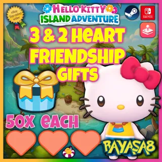 Hello Kitty Island Adventure 3-Heart Gifts 50x Each | Switch | Steam | Apple Arcade 🌟