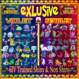Exclusives Scarlet and Violet 43 pokemons + master balls