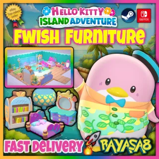 Hello Kitty Island Adventure - Fwish Furniture Complete set | Fast Delivery 🔥