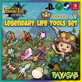 🛠️ Legendary Life Tools Set (All 10) – Fast Delivery – Fantasy Life i