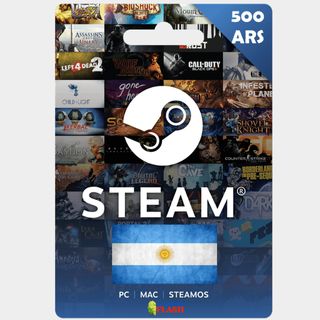 Steam Wallet Gift Card 500 ARS Key ARGENTINA