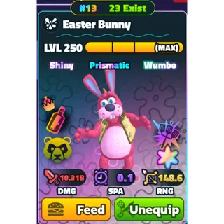 SS SW Easter Bunny #13 Rainbow