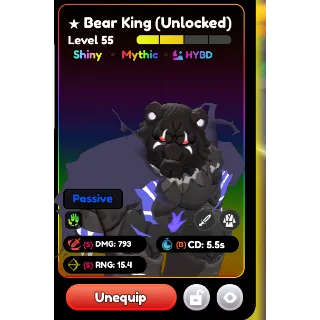 bear king shiny