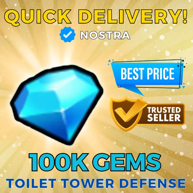 Toilet Tower Defense Gems - Toilet Tower Defense Game Items - Gameflip