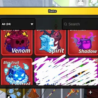 Mythical FRUIT Bundle (Control,Venom,spirit,shadow)
