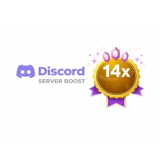 Discord 14x Server boost (Redeem key, 1 month)
