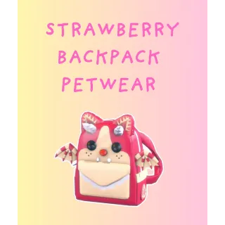 Strawberry Bat Backpack