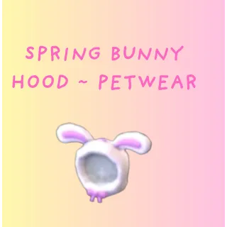 Spring Bunny Hood 