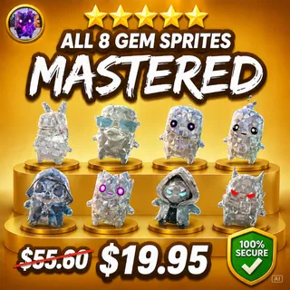 All 8 Gem Sprites | Mastered (Level 5) | 50% OFF
