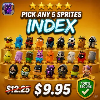 (5x) Pick Any 5 Sprites INDEX | Fortnite