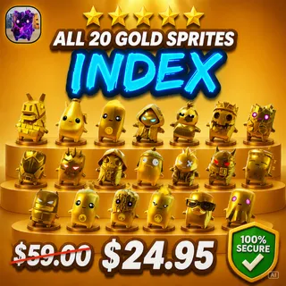 All 20 Gold Sprites INDEX | Fortnite | 50% OFF