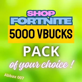 FORTNITE PACK 5000 VBUCKS