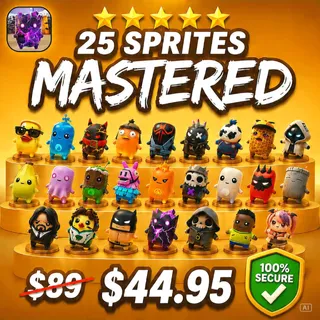 25 Base Sprites Bundle | Mastered (Level 5) | 60% OFF