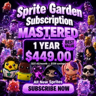 Sprite Garden 1-Year Subscription – All New Sprites Mastered Level 5