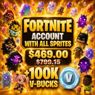 Fortnite Account – All 117 Sprites + 100K V-Bucks – Sprite Garden Complete