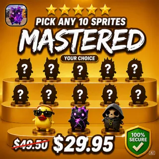 (10x) Pick Any 10 Sprites | Mastered (Level 5)