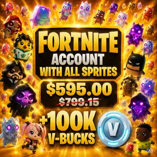 Fortnite Account – All 164 Sprites + 100K V-Bucks – Sprite Garden Complete